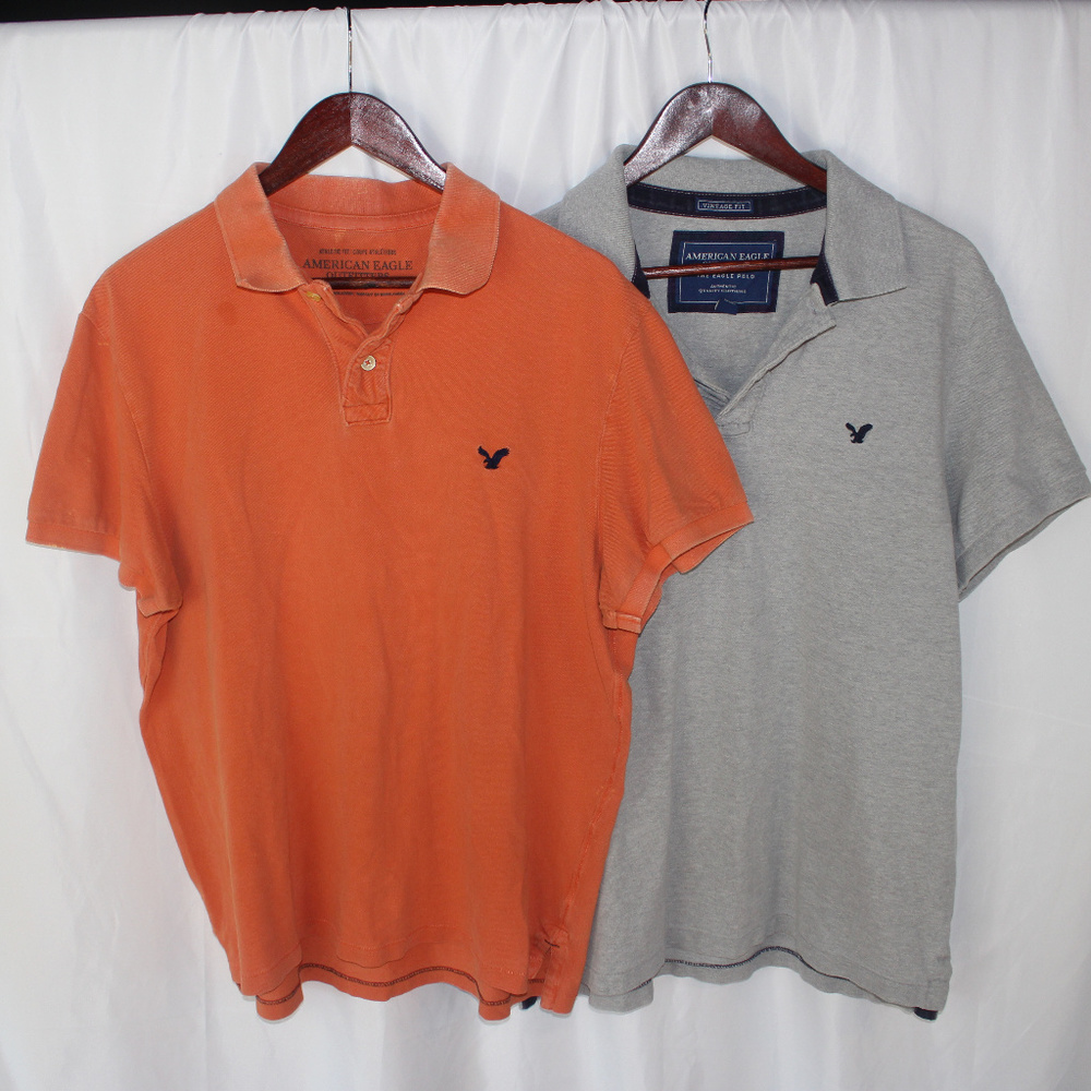 Lot of 2 American Eagle Polo Shirts
